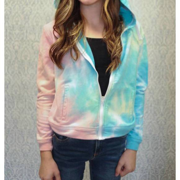 TRACTR Other - NEW TRACTR french terry zip up hoodie in blue